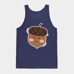 Cute Art Acorn Drawing Tank Top